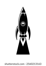 Rocket icon set. Vector illustration.