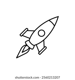 Rocket icon set. Vector illustration.