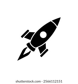 Rocket icon set. Vector illustration.
