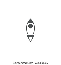 rocket icon. sign design