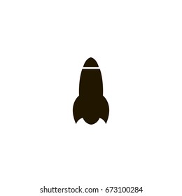 rocket icon. sign design
