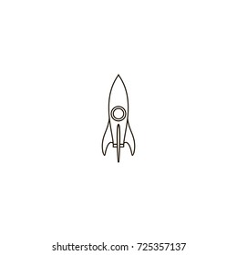 rocket icon. sign design