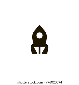 rocket icon. sign design