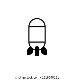 rocket. rocket icon. sign design. Vector.