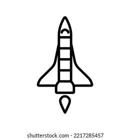 Rocket icon. sign for mobile concept and web design. vector illustration