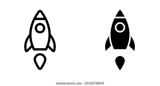 Rocket icon. sign for mobile concept and web design. vector illustration