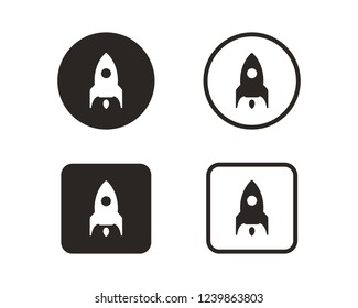 Rocket icon sign symbol