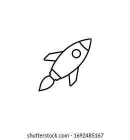 rocket icon, rocket sign and symbol vector Design
