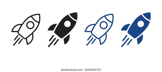Rocket icon, rocket sign vector , vector illustration .