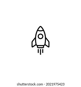 Rocket icon, rocket sign vector for web site Computer and mobile app