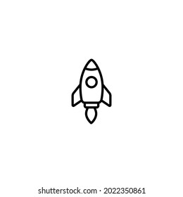 Rocket icon, Rocket sign vector for web site Computer and mobile app