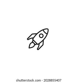 Rocket icon, Rocket sign vector for web site Computer and mobile app