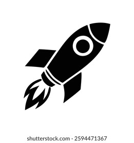 rocket icon. rocket silhouette. rocket vector