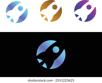 Rocket icon. Simple launch sign. vector Logo design, space emblem, spaceship launch, aviation icon