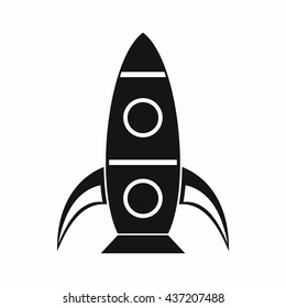 Rocket icon, simple style