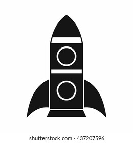 Rocket icon, simple style