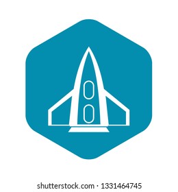 Rocket icon in simple style for any design