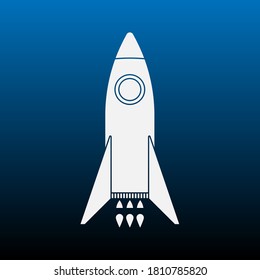 Rocket icon. simple symbol vector. vector illustration