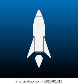 Rocket icon. simple symbol vector. vector illustration