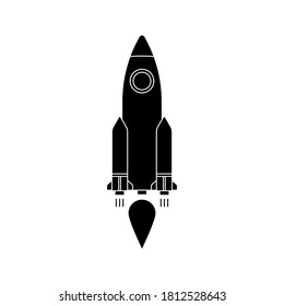 Rocket icon. simple symbol vector. vector illustration