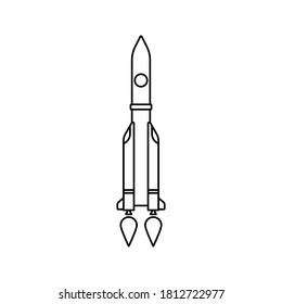 Rocket icon. simple symbol vector. vector illustration
