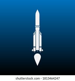 Rocket icon. simple symbol vector. vector illustration