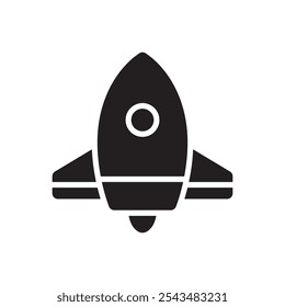 Rocket icon. Simple vector sign.