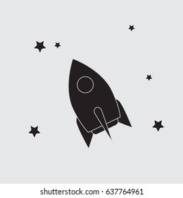 rocket Icon. Space icon