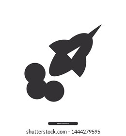 Rocket icon, Space, Fly Business Flat Linel Editable stroke. Vector illustration, eps10.