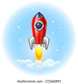 Rocket icon  space vector spaceship technology illustration ship fire symbol flame cartoon art 
