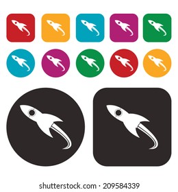Rocket icon / Spaceship icon