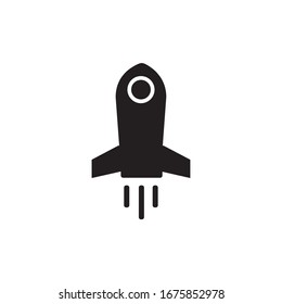 ROCKET ICON, SPACESHIP ICON VECTOR