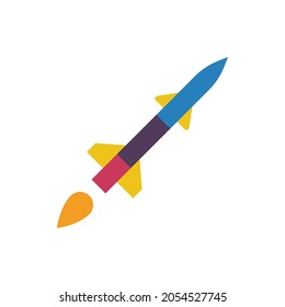 rocket icon, spaceship icon vector illustration