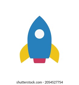 rocket icon, spaceship icon vector illustration