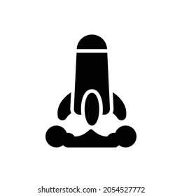 rocket icon, spaceship icon vector illustration