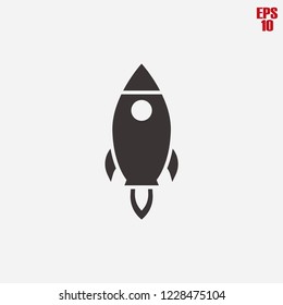 Rocket icon, start, innovation ,technology sign