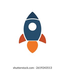 Rocket icon. Startup concept vector illustration.