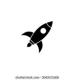 Raketensymbol. Startzeichen und -symbol. Raketenwerfer-Symbol