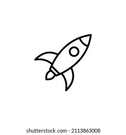 Rocket icon. Startup sign and symbol. rocket launcher icon
