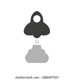 Rocket icon. Startup .Vector Illustration