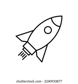 Rocket icon. Startup rocket vector sign