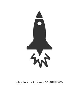 Rocket icon. startup vector symbol 