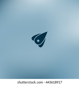 Rocket icon stock vector flat illustration design