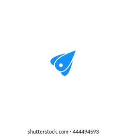 Rocket icon stock vector flat illustration design
