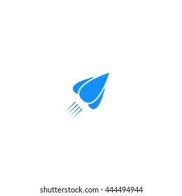 Rocket icon stock vector flat illustration design