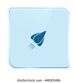 Rocket icon stock vector flat illustration design