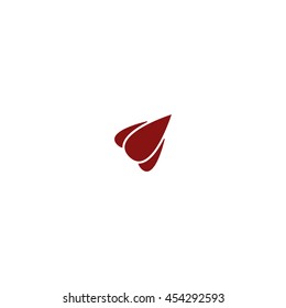 Rocket icon stock vector flat illustration design
