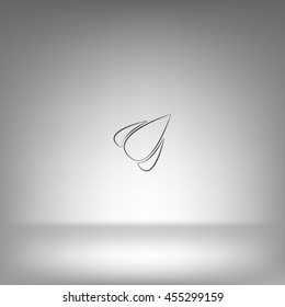 Rocket icon stock vector flat illustration design