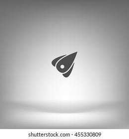 Rocket icon stock vector flat illustration design