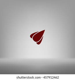 Rocket icon stock vector flat illustration design